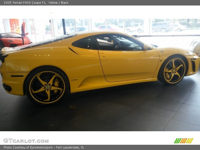 Yellow / Black 2005 Ferrari F430 Coupe F1