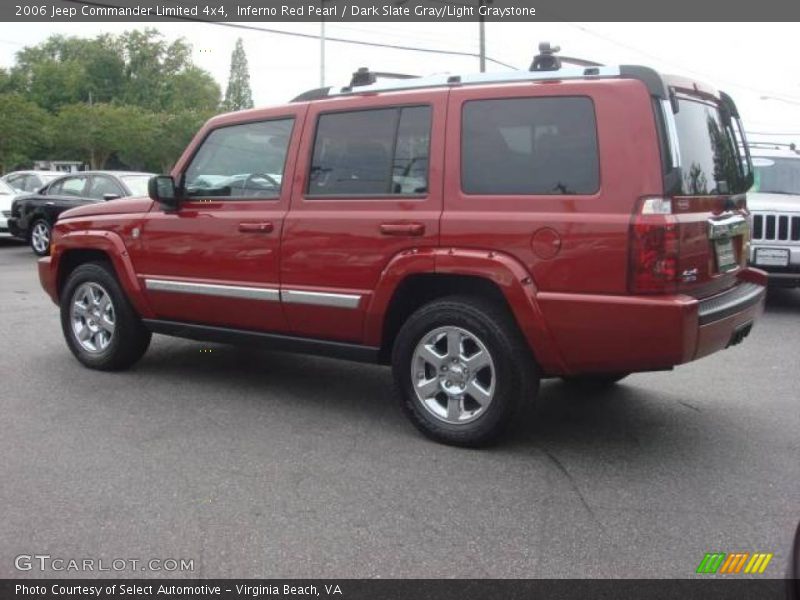 Inferno Red Pearl / Dark Slate Gray/Light Graystone 2006 Jeep Commander Limited 4x4