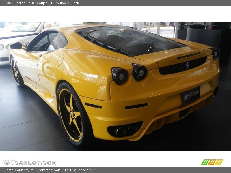 Yellow / Black 2005 Ferrari F430 Coupe F1