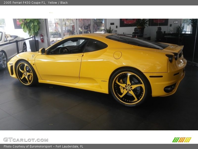 Yellow / Black 2005 Ferrari F430 Coupe F1