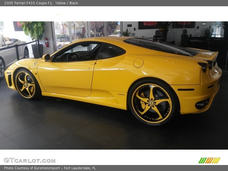 Yellow / Black 2005 Ferrari F430 Coupe F1