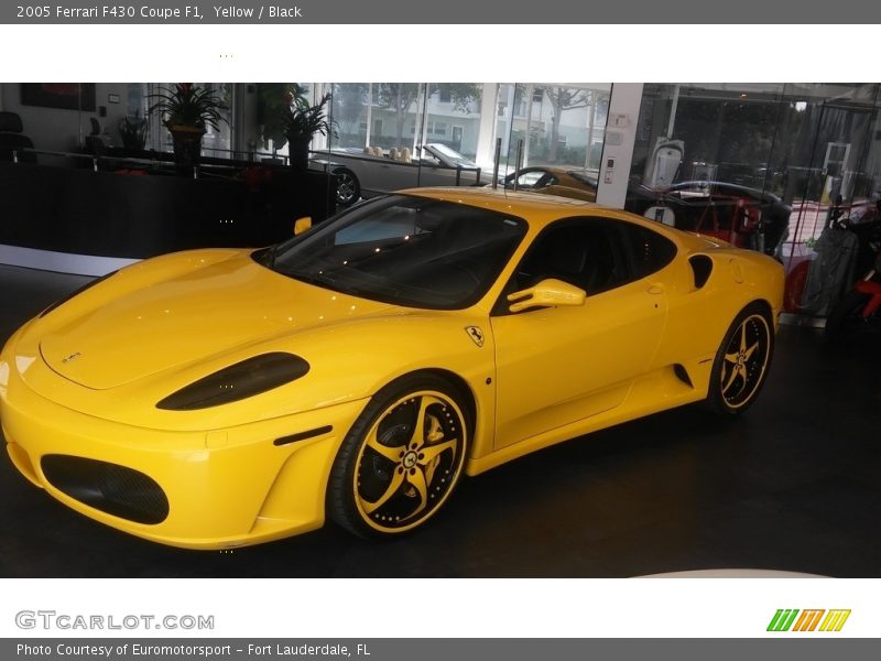 Yellow / Black 2005 Ferrari F430 Coupe F1