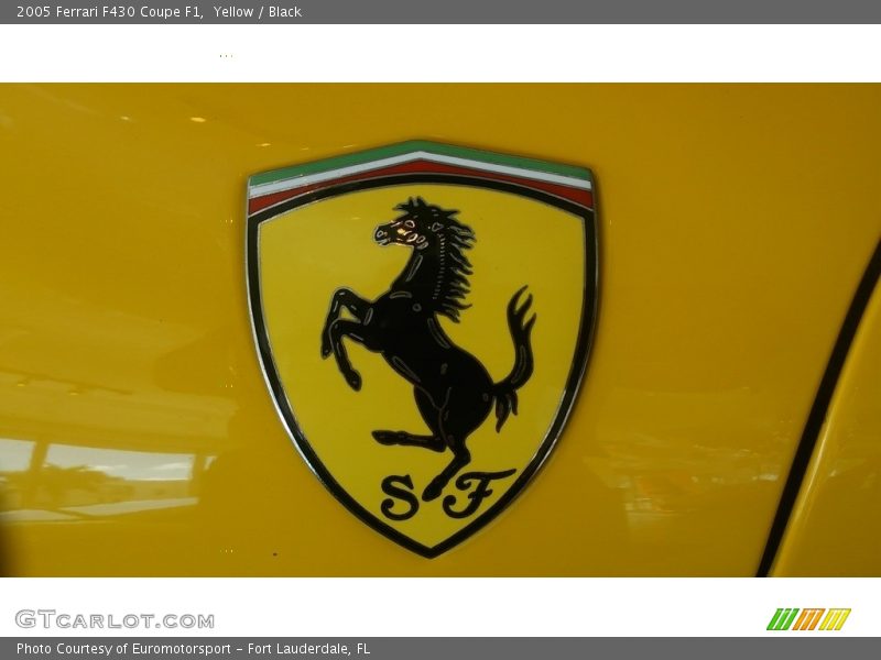 Yellow / Black 2005 Ferrari F430 Coupe F1