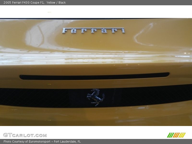 Yellow / Black 2005 Ferrari F430 Coupe F1