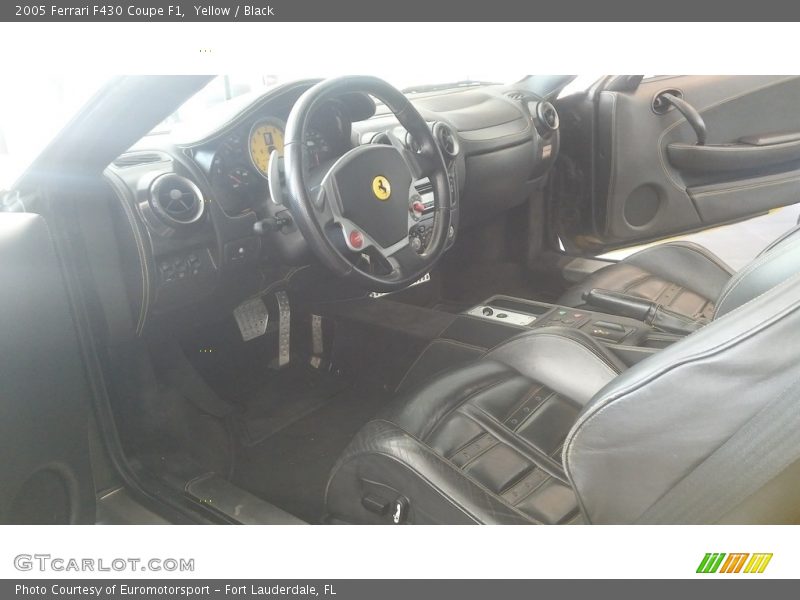 Yellow / Black 2005 Ferrari F430 Coupe F1