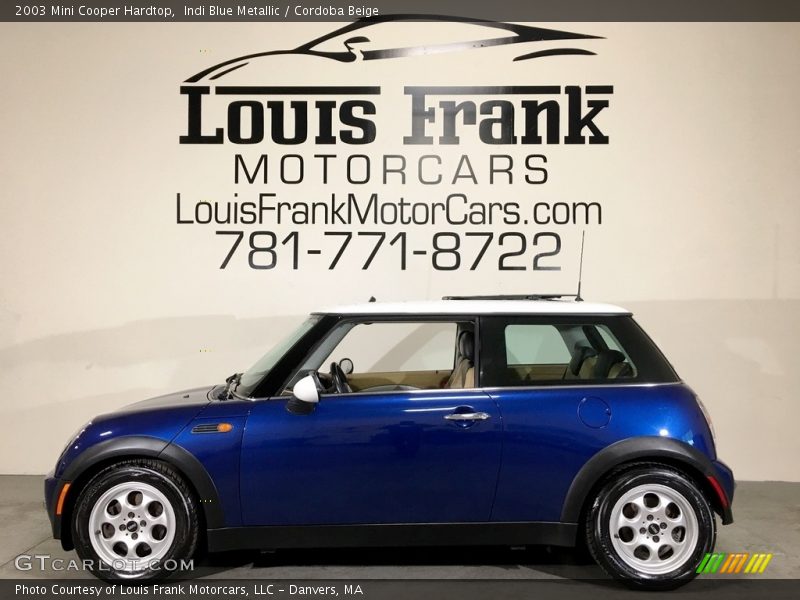 Indi Blue Metallic / Cordoba Beige 2003 Mini Cooper Hardtop