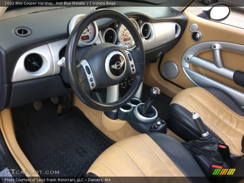 Indi Blue Metallic / Cordoba Beige 2003 Mini Cooper Hardtop