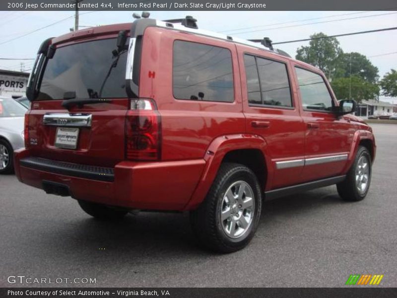 Inferno Red Pearl / Dark Slate Gray/Light Graystone 2006 Jeep Commander Limited 4x4