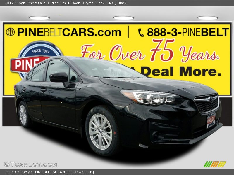 Crystal Black Silica / Black 2017 Subaru Impreza 2.0i Premium 4-Door