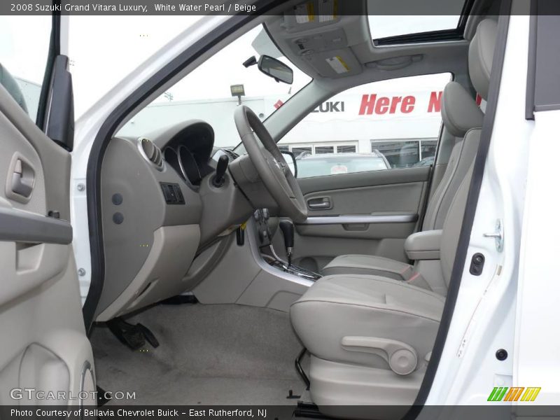 White Water Pearl / Beige 2008 Suzuki Grand Vitara Luxury