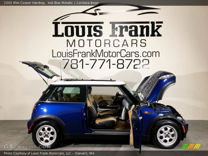 Indi Blue Metallic / Cordoba Beige 2003 Mini Cooper Hardtop