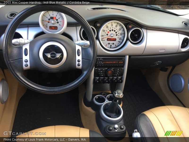 Indi Blue Metallic / Cordoba Beige 2003 Mini Cooper Hardtop