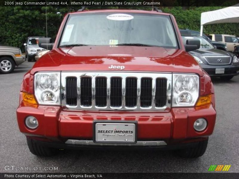 Inferno Red Pearl / Dark Slate Gray/Light Graystone 2006 Jeep Commander Limited 4x4