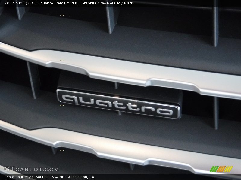 Graphite Gray Metallic / Black 2017 Audi Q7 3.0T quattro Premium Plus