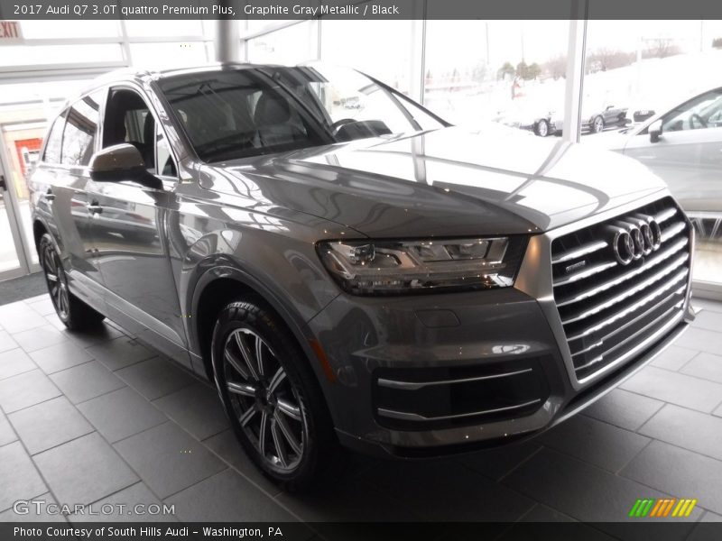 Graphite Gray Metallic / Black 2017 Audi Q7 3.0T quattro Premium Plus