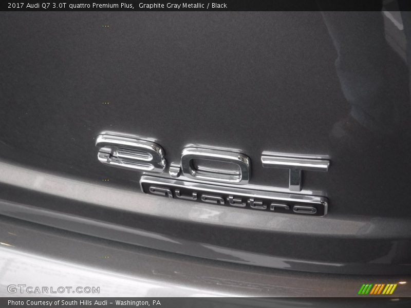 Graphite Gray Metallic / Black 2017 Audi Q7 3.0T quattro Premium Plus