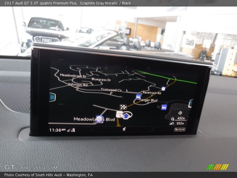 Graphite Gray Metallic / Black 2017 Audi Q7 3.0T quattro Premium Plus
