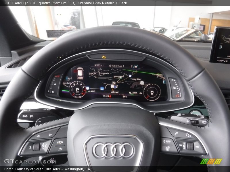 Graphite Gray Metallic / Black 2017 Audi Q7 3.0T quattro Premium Plus