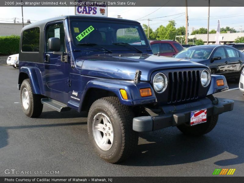 Midnight Blue Pearl / Dark Slate Gray 2006 Jeep Wrangler Unlimited 4x4