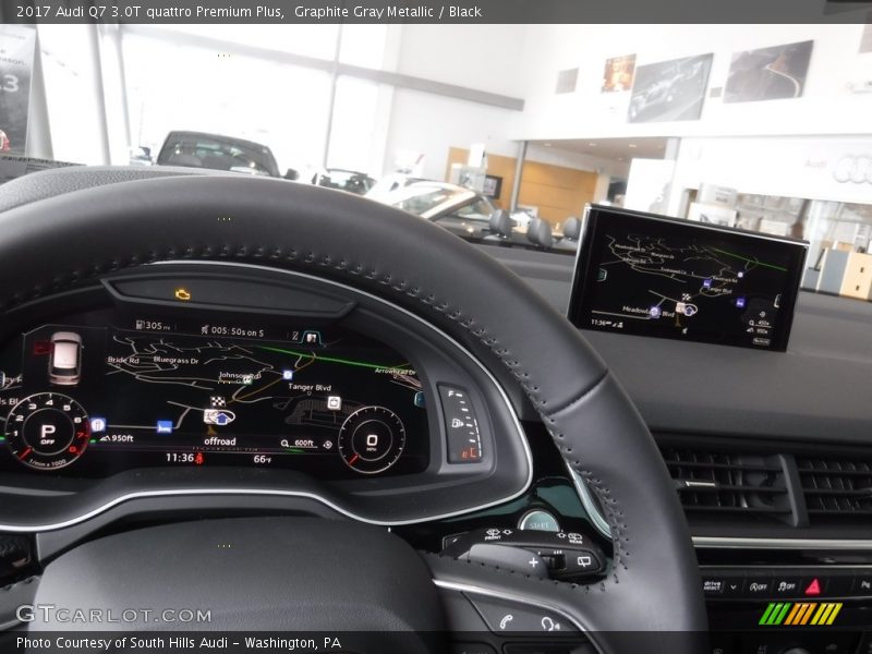 Graphite Gray Metallic / Black 2017 Audi Q7 3.0T quattro Premium Plus