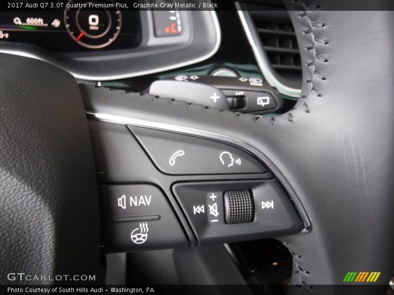 Graphite Gray Metallic / Black 2017 Audi Q7 3.0T quattro Premium Plus