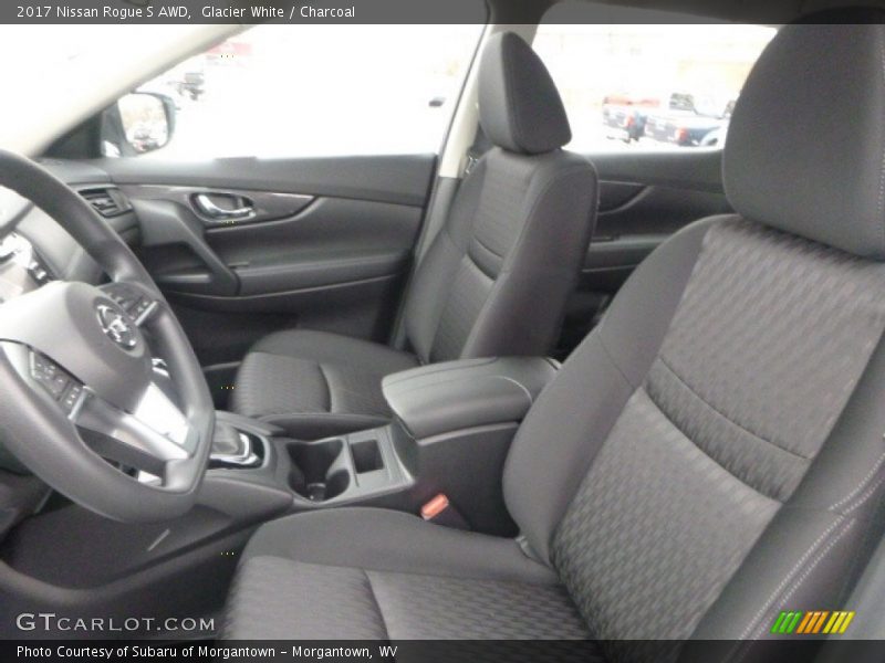 Glacier White / Charcoal 2017 Nissan Rogue S AWD