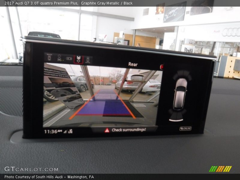 Graphite Gray Metallic / Black 2017 Audi Q7 3.0T quattro Premium Plus