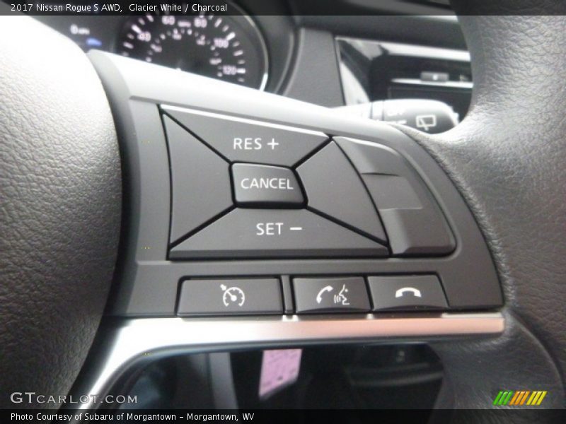 Glacier White / Charcoal 2017 Nissan Rogue S AWD
