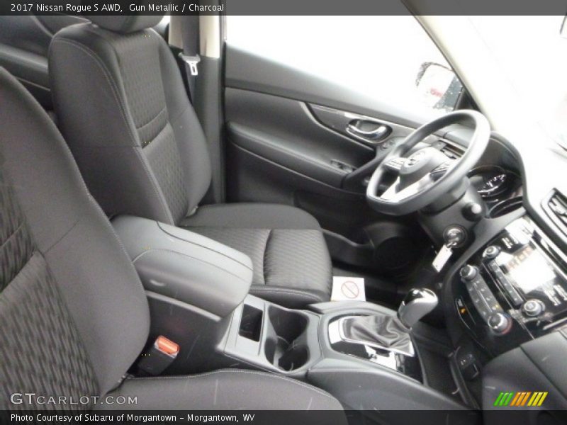 Gun Metallic / Charcoal 2017 Nissan Rogue S AWD
