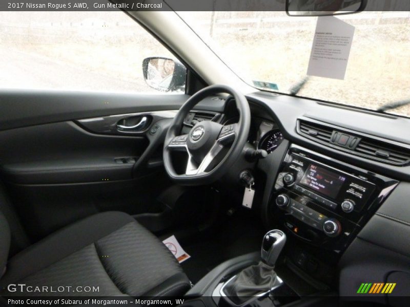 Gun Metallic / Charcoal 2017 Nissan Rogue S AWD
