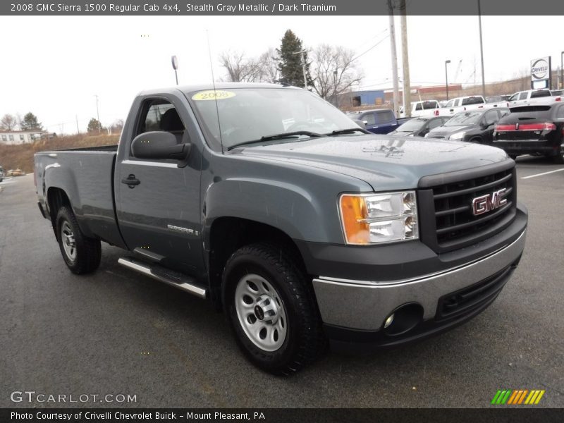 Stealth Gray Metallic / Dark Titanium 2008 GMC Sierra 1500 Regular Cab 4x4