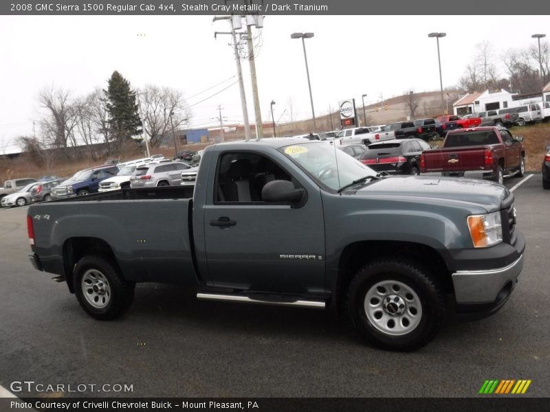 Stealth Gray Metallic / Dark Titanium 2008 GMC Sierra 1500 Regular Cab 4x4