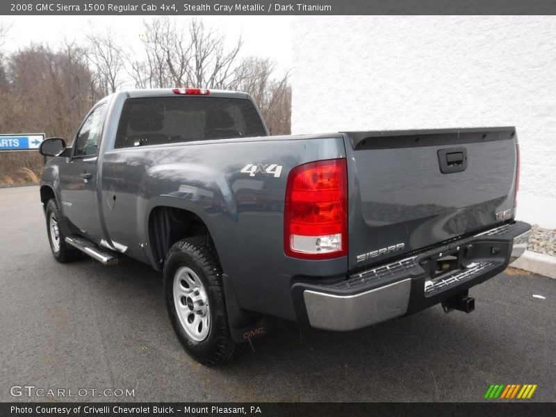 Stealth Gray Metallic / Dark Titanium 2008 GMC Sierra 1500 Regular Cab 4x4