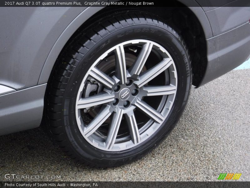 Graphite Gray Metallic / Nougat Brown 2017 Audi Q7 3.0T quattro Premium Plus