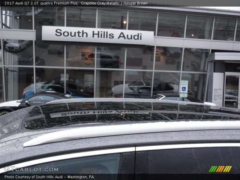 Graphite Gray Metallic / Nougat Brown 2017 Audi Q7 3.0T quattro Premium Plus