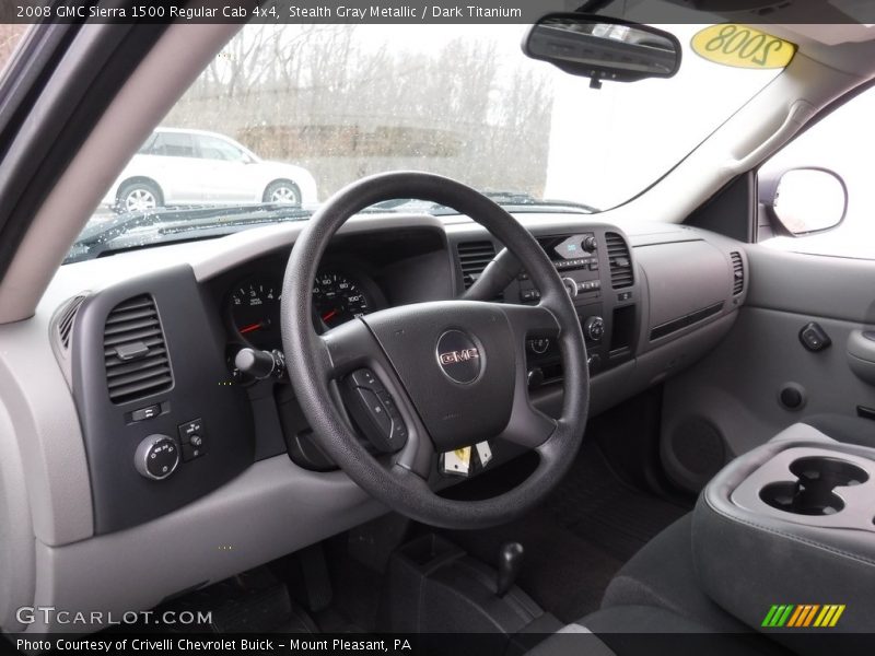 Stealth Gray Metallic / Dark Titanium 2008 GMC Sierra 1500 Regular Cab 4x4