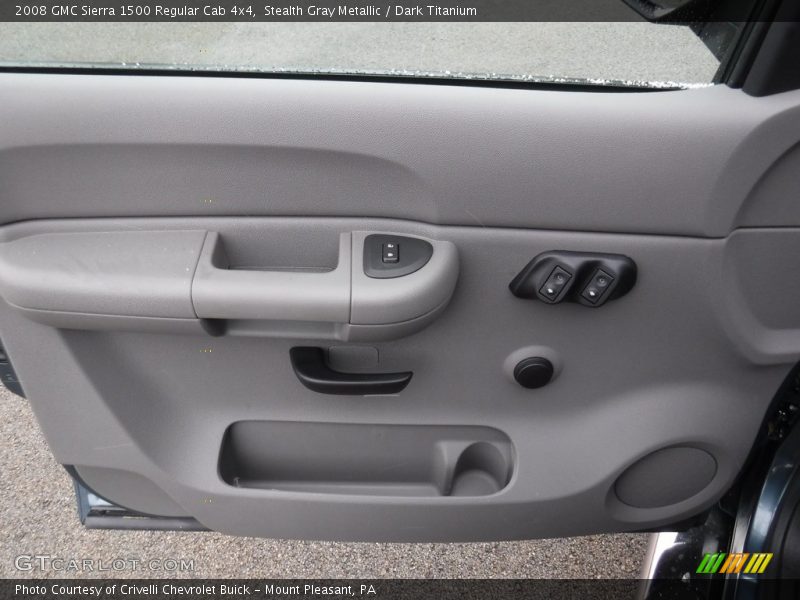 Stealth Gray Metallic / Dark Titanium 2008 GMC Sierra 1500 Regular Cab 4x4