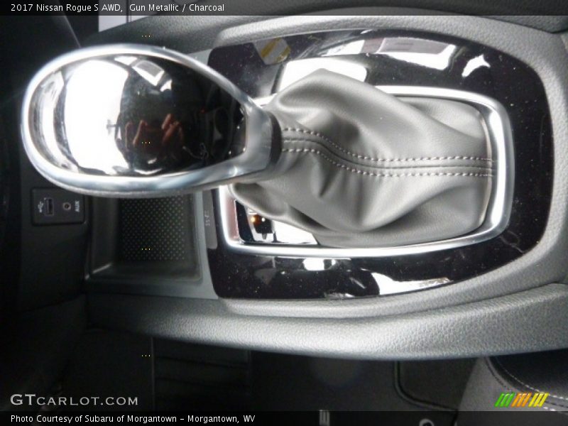Gun Metallic / Charcoal 2017 Nissan Rogue S AWD