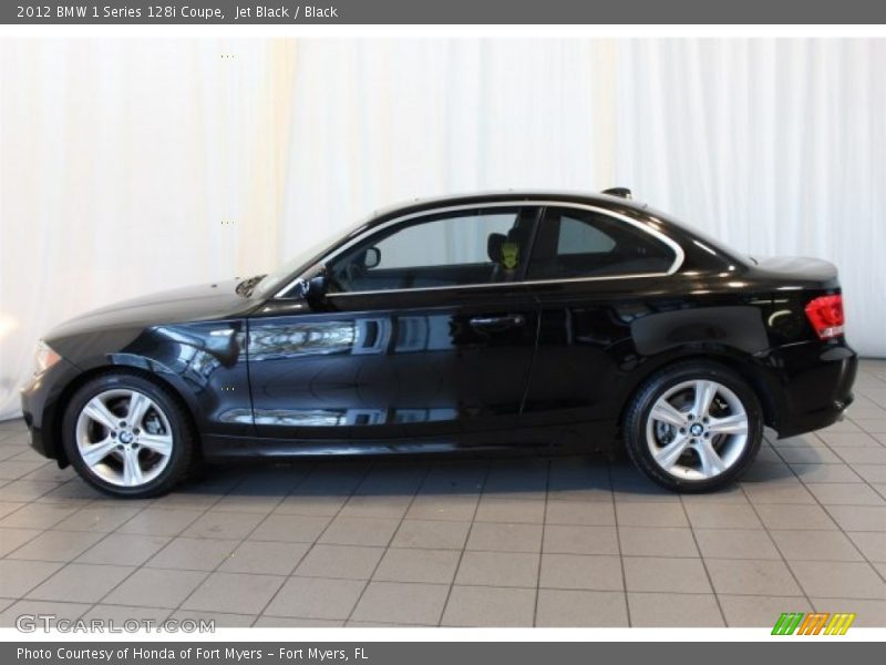 Jet Black / Black 2012 BMW 1 Series 128i Coupe