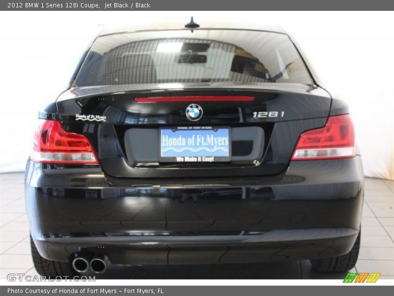 Jet Black / Black 2012 BMW 1 Series 128i Coupe