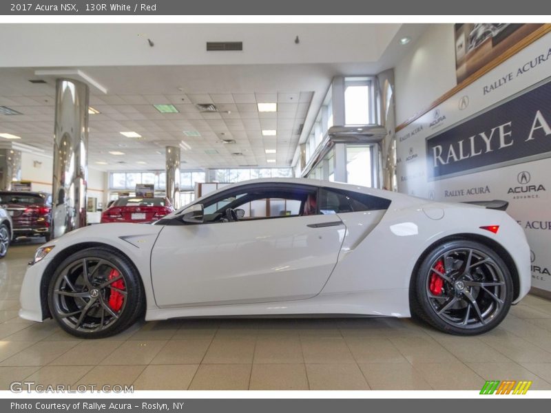 130R White / Red 2017 Acura NSX