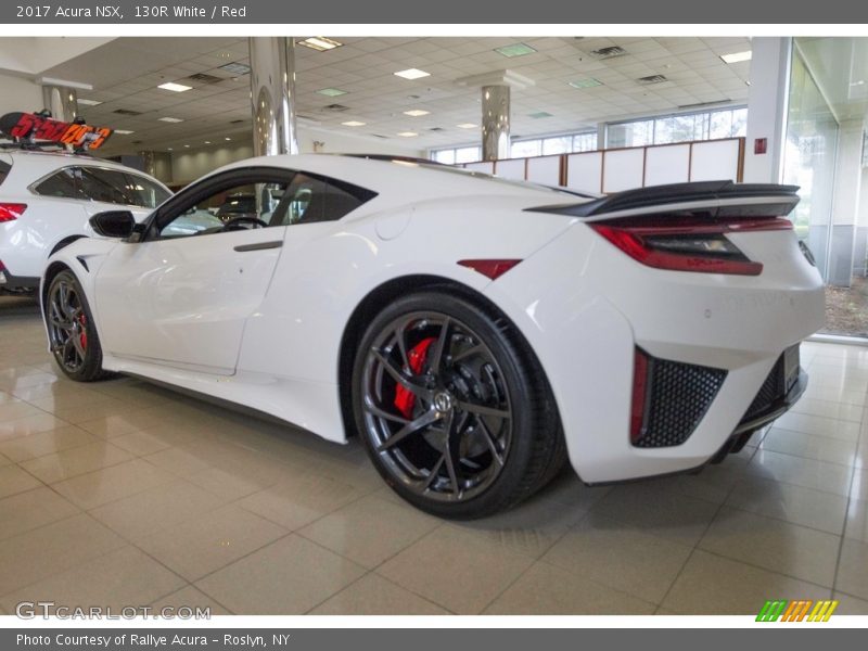 130R White / Red 2017 Acura NSX