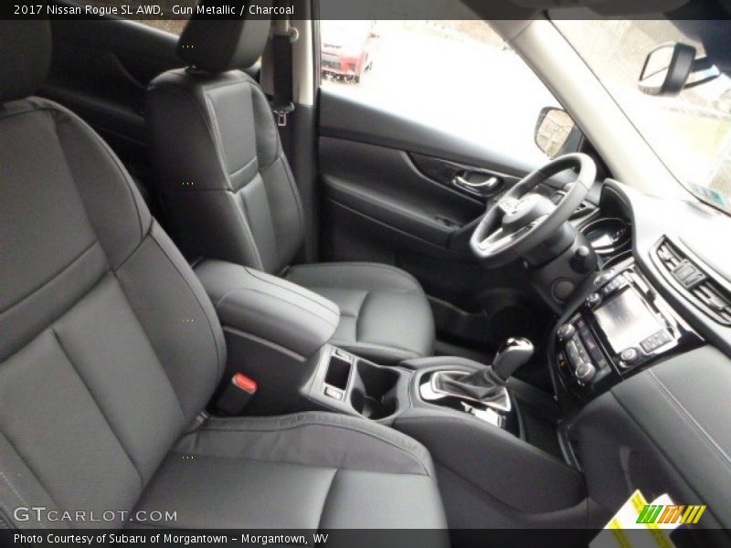 Gun Metallic / Charcoal 2017 Nissan Rogue SL AWD