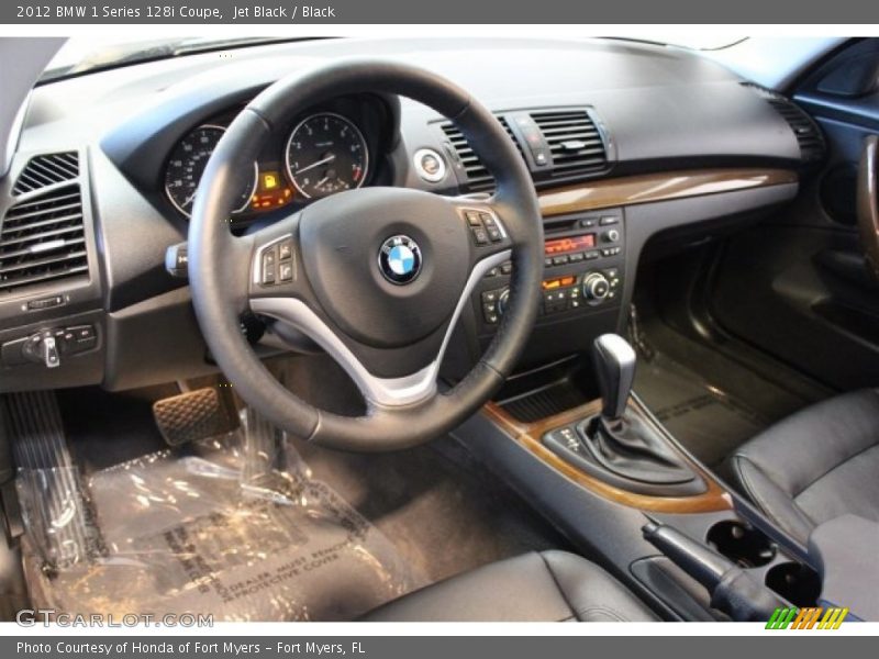 Jet Black / Black 2012 BMW 1 Series 128i Coupe