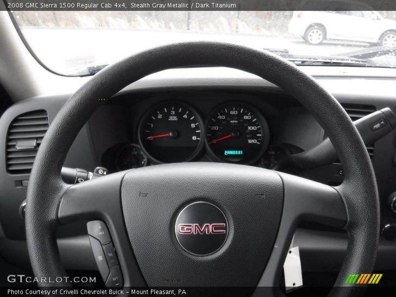 Stealth Gray Metallic / Dark Titanium 2008 GMC Sierra 1500 Regular Cab 4x4