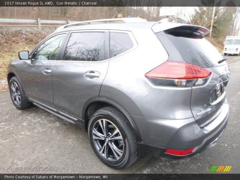 Gun Metallic / Charcoal 2017 Nissan Rogue SL AWD