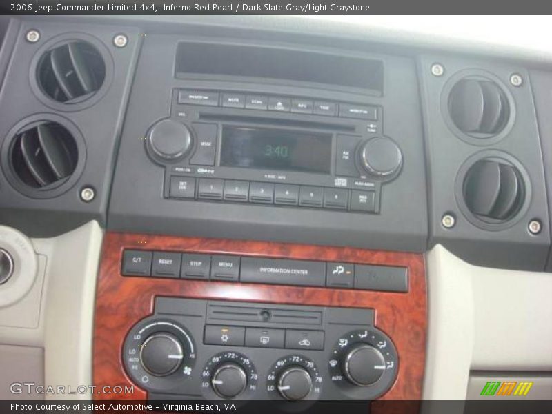 Inferno Red Pearl / Dark Slate Gray/Light Graystone 2006 Jeep Commander Limited 4x4