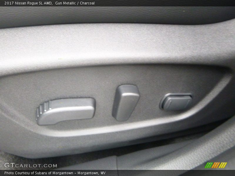 Gun Metallic / Charcoal 2017 Nissan Rogue SL AWD