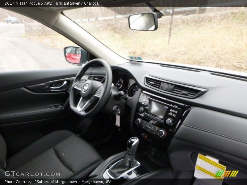 Brilliant Silver / Charcoal 2017 Nissan Rogue S AWD