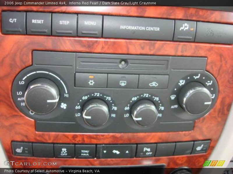 Inferno Red Pearl / Dark Slate Gray/Light Graystone 2006 Jeep Commander Limited 4x4